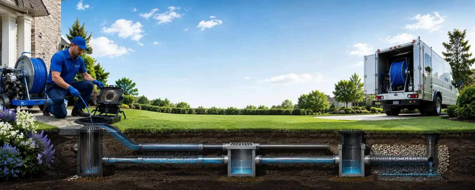 Outdoor drain cleaning information for New Vernon, NJ